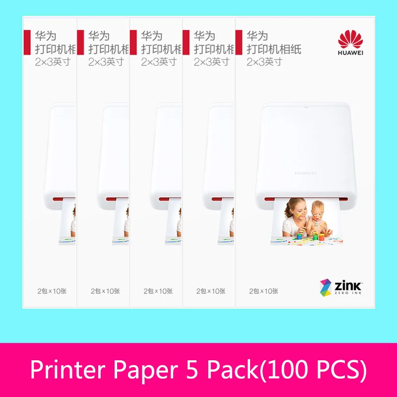 Оригинальный Zink 2*3 дюйма 50*76 мм для фотобумаги Huawei принтера Canon zoemini LG PD261 251 233