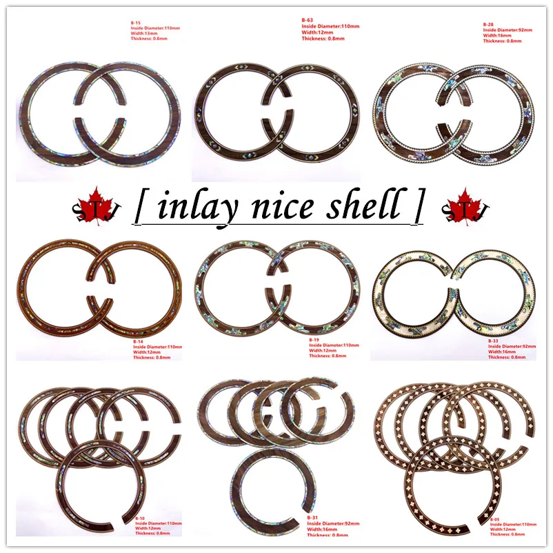 5 шт. классические зеркальные наклейки для акустических гитар | Спорт и