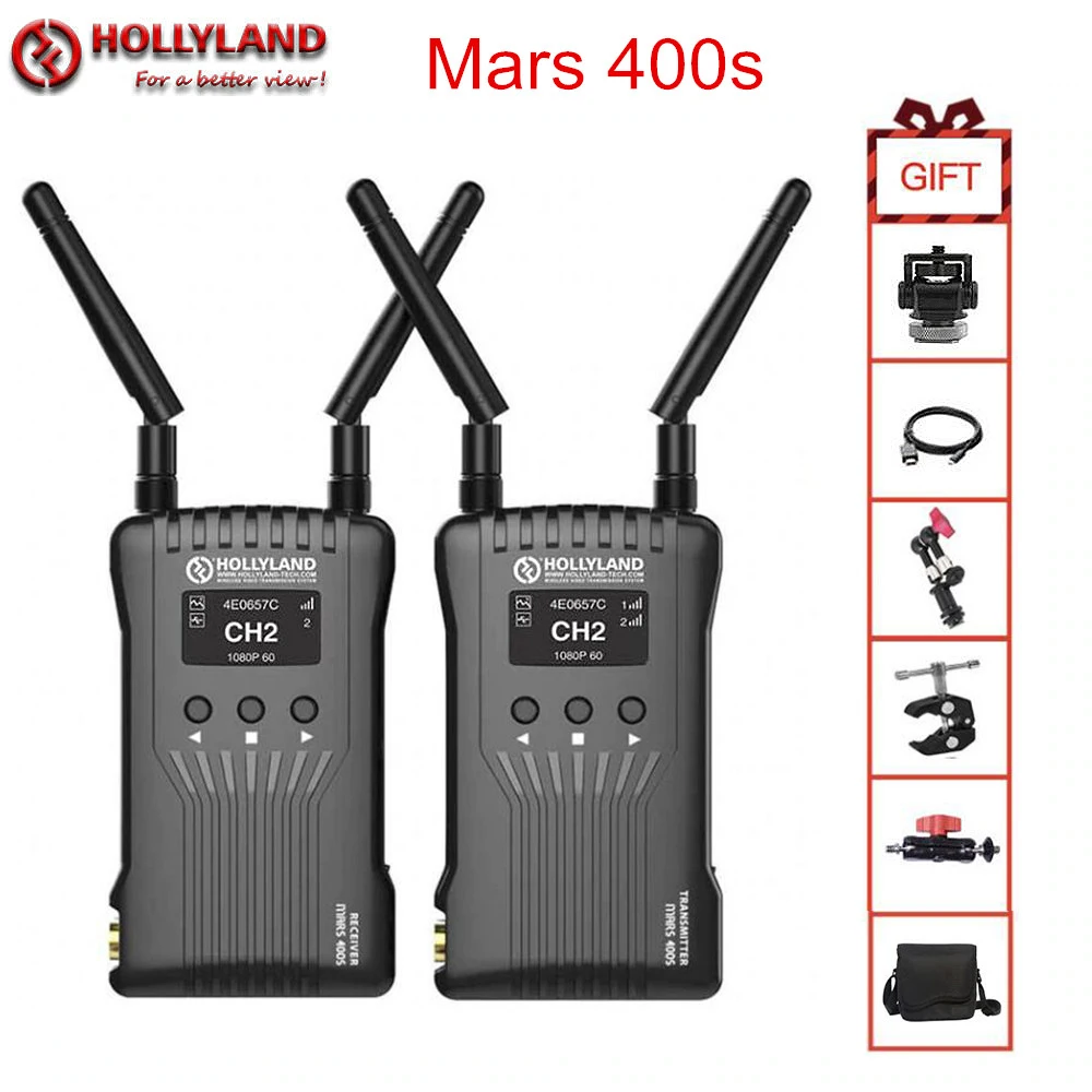 

Hollyland Mars 400s Беспроводная система передачи видео HDMI SDI 1080P беспроводной HD передатчик изображения приемник для видео фильмов