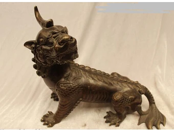 Бесплатная доставка 11 &quotКитайская народная фиолетовая Бронзовая статуя