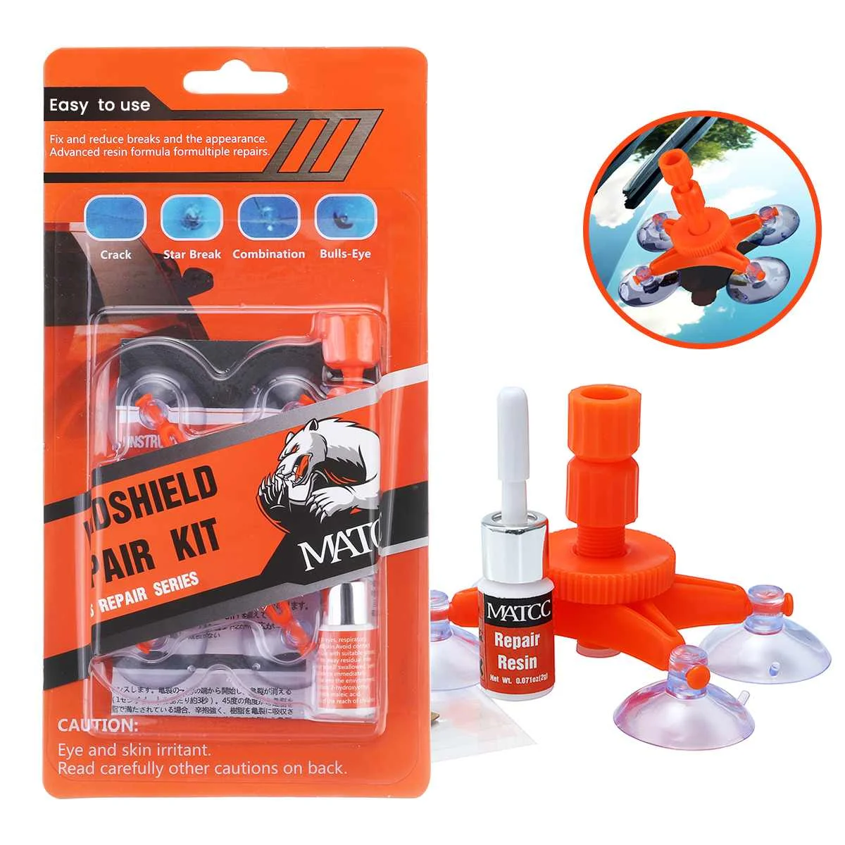 

Car DIY Windshield Repair Quick Kit Fix Auto Glass Crack Chip Bullseye Window Screen Polishing Hot Resin Sealer Screen Polishing