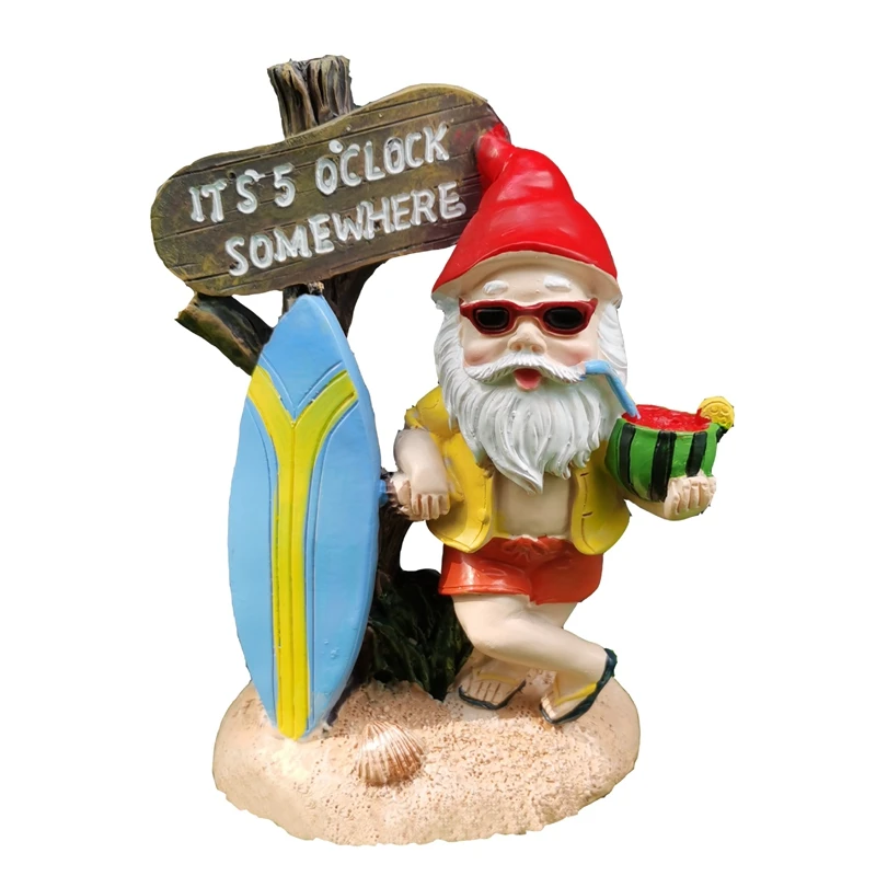 

Garden Resin Dwarf Ornaments Hand-Painted Garden Gnome Statues Crafts Courtyard Park Villa Home Figurines Decoration