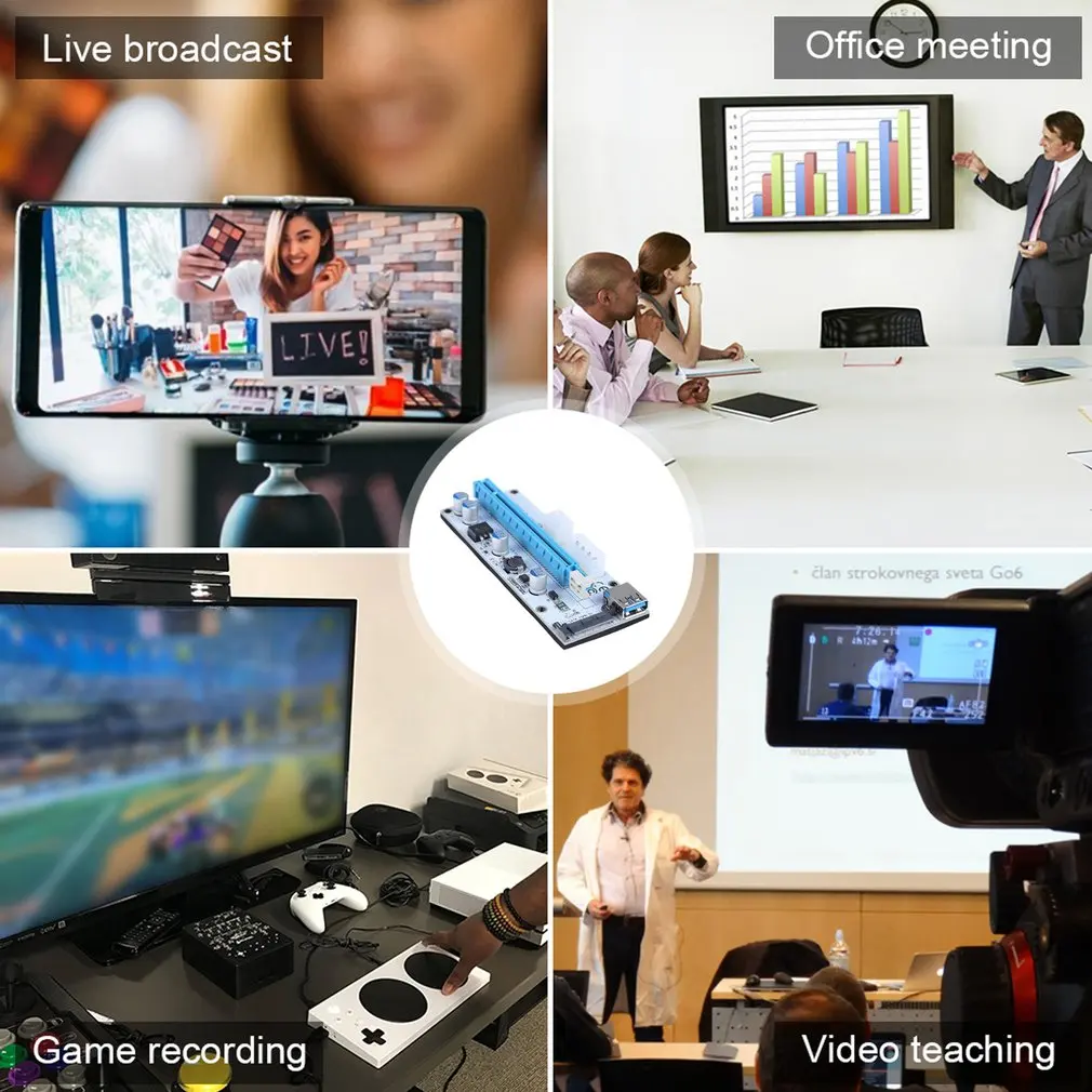 

1X To 16X Graphics Card Extension Line PCIE With Fixed Bracket Of Slot Four Solid Capacitors Graphics Card