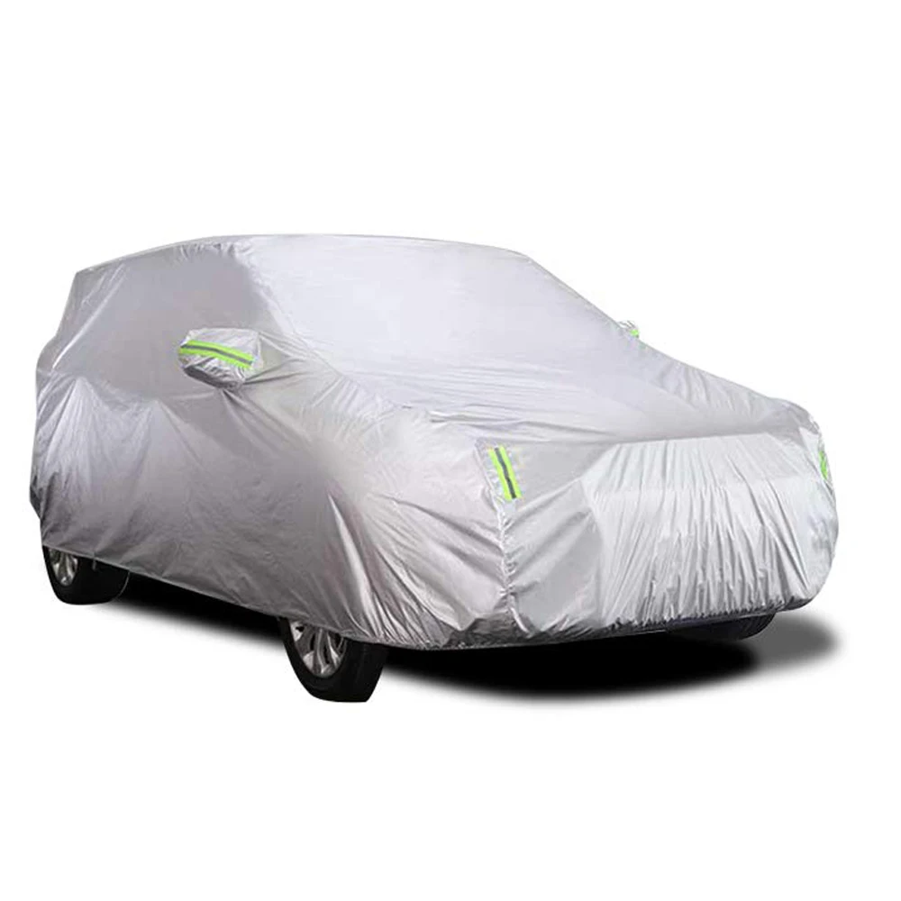 

Car Cover Full Covers with Reflective Strip Sunscreen Dustproof Anti-uv Heat Protection Scratch-Resistant for SUV Business Cars