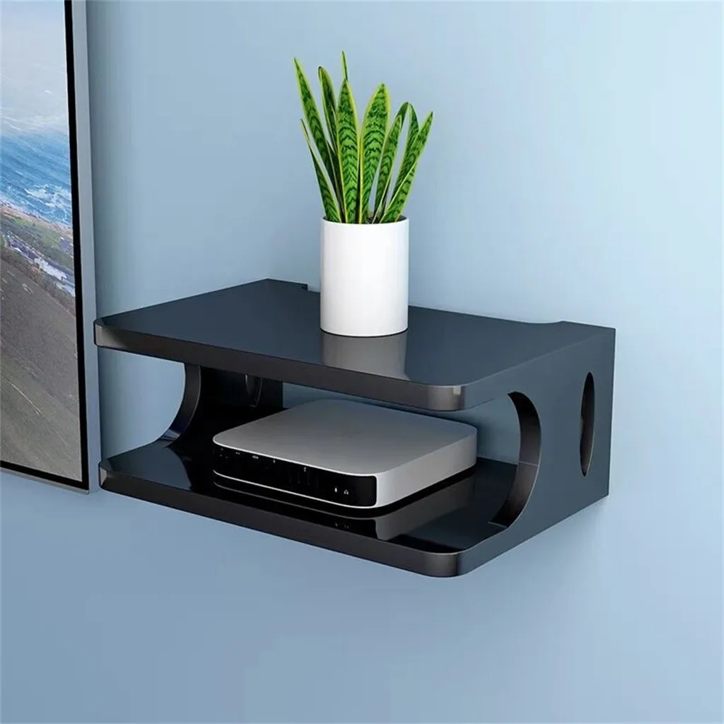 Floating Shelf For TV Components Metal Wall Mounted Media Console 2 Tier Cable Boxes/Routers/Remotes/DVD Players/Game Consol | Электроника