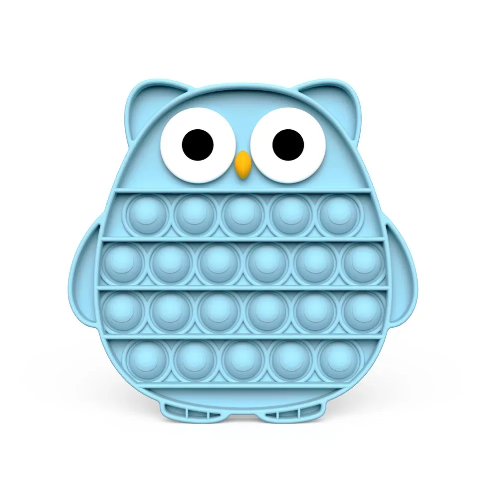 

PT268~PT271 Owl Push Pops Bubble Sensory Toy for Adult Child Funny Anti-stress Pop It Fidget Reliver Stress