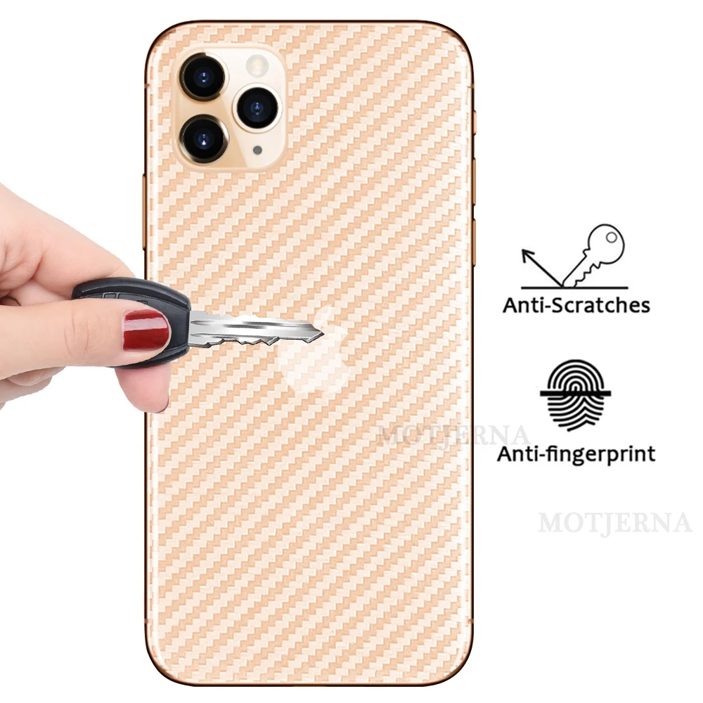 Защитная пленка из углеродного волокна для задней панели iPhone 6S 7 Plus 8X6 11 Pro XS MAX XR
