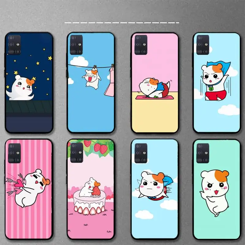 

HIMONBEN Hamtaro Cute Hamster Mouse Phone Case For Samsung S21 S30 S10 S9 S8 S7 S6 S5 plus lite ultra edge soft Cover Fundas