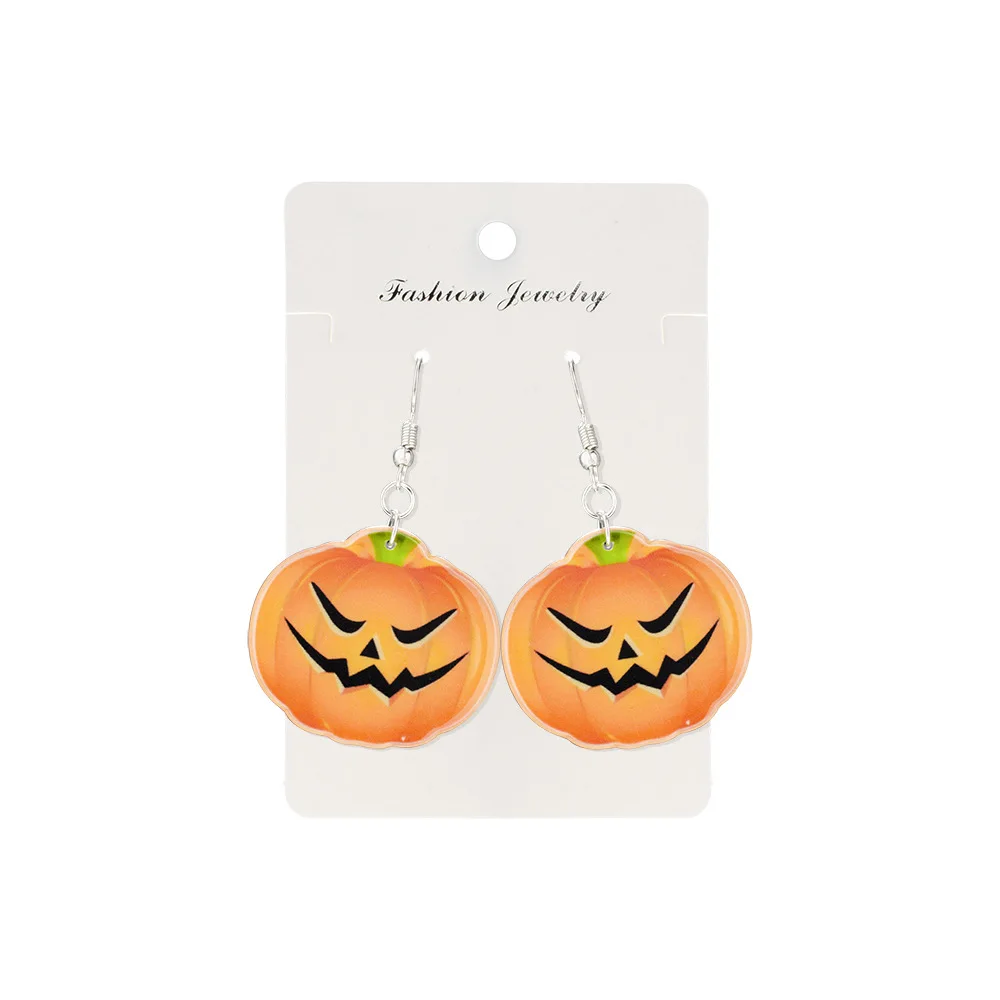 Хэллоуин новый стиль лицо монстра Тыквенные ушные капли персональная смола