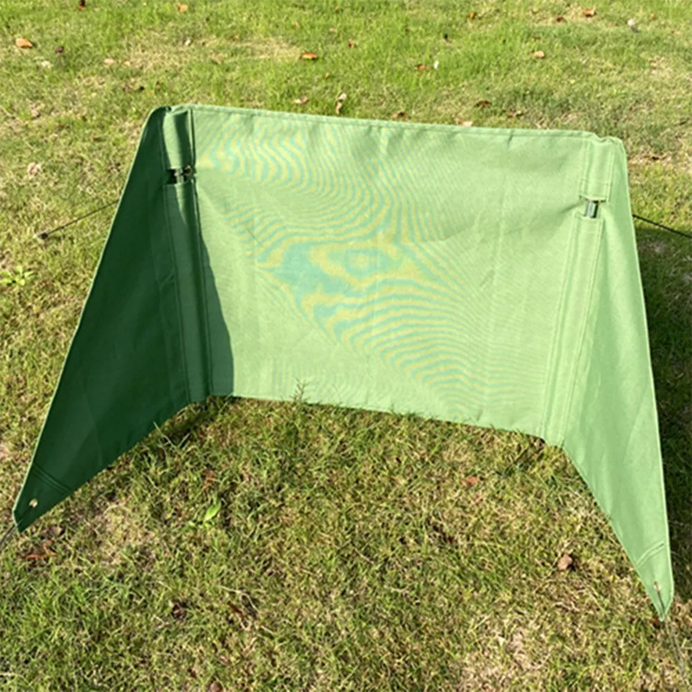 

1pc Outdoor Camping Stove Windscreen Foldable Portable Screen Canvas Windbreak Set Hiking Backpack Travel Picnic Equipment