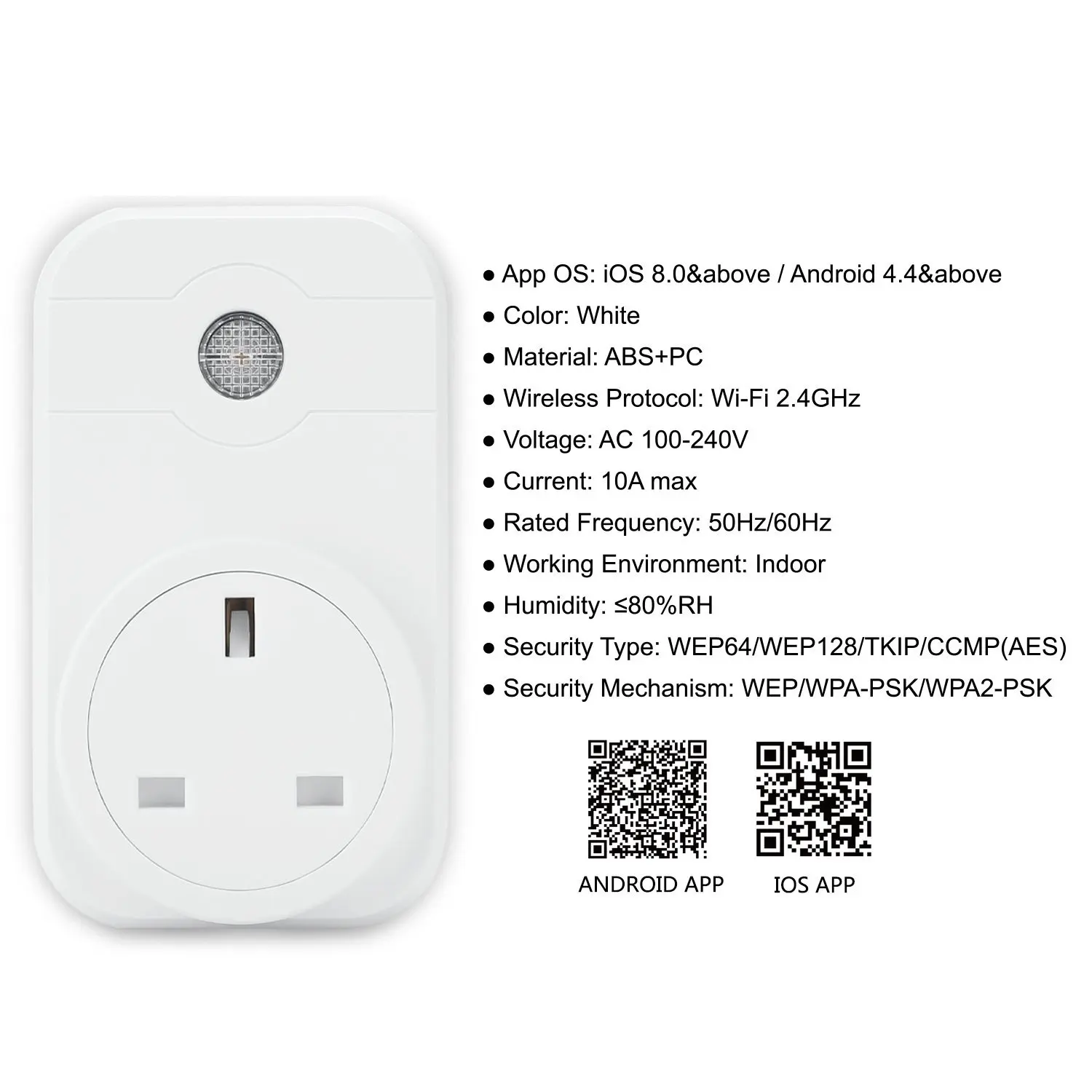 Смарт розетка с Wi Fi английская электрическая голосовое управление Беспроводное