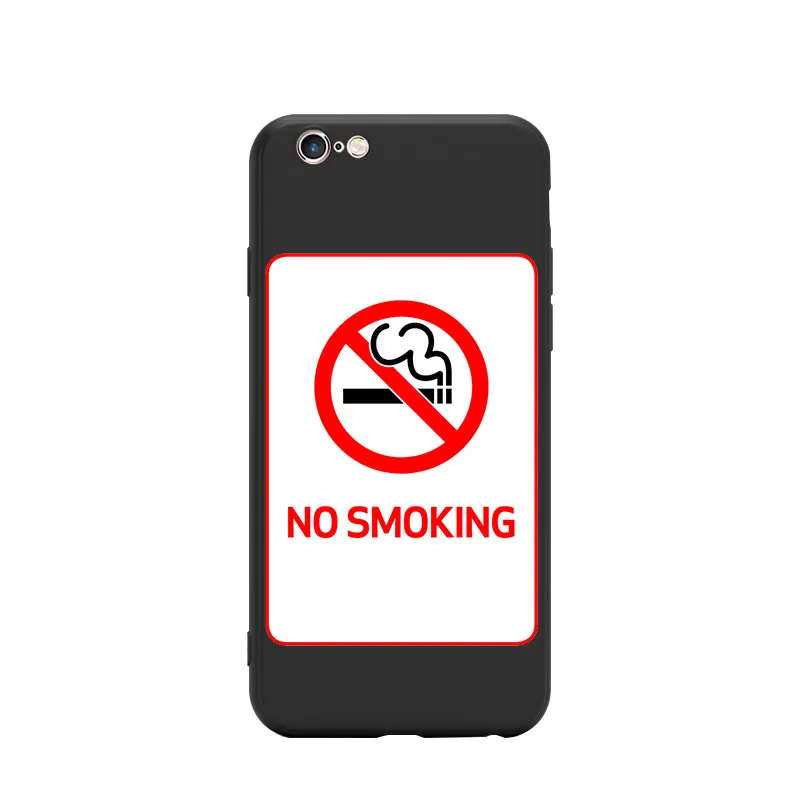 For iPhone 6 7 8 S XR X Plus 11 Pro Max No Smoking Give Up Cessation Abandon Nicotine Fraternity Theme TPU Phone Cases | Мобильные