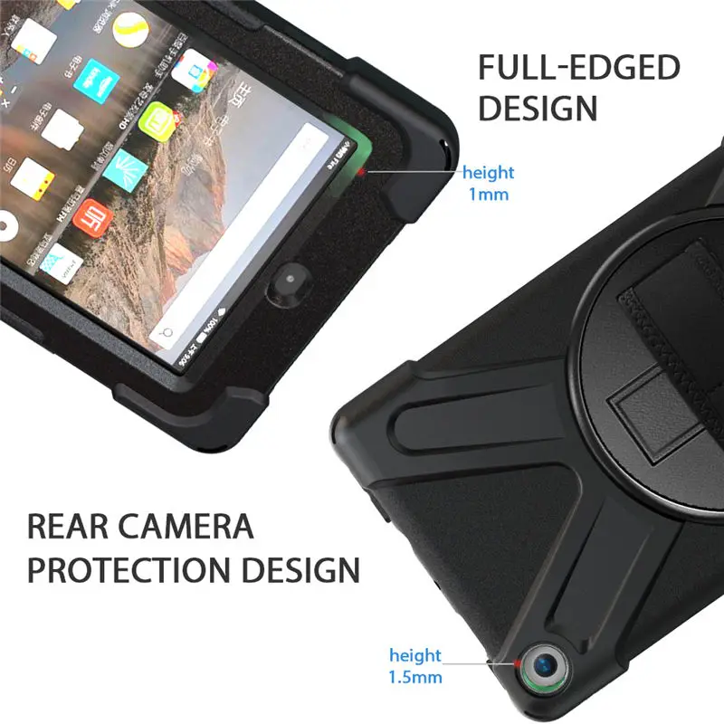 Чехол для Amazon Kindle Fire 7 9th 7th Generation чехол для Fire 7 Funda противоударный сверхмощный с наручными ремнями