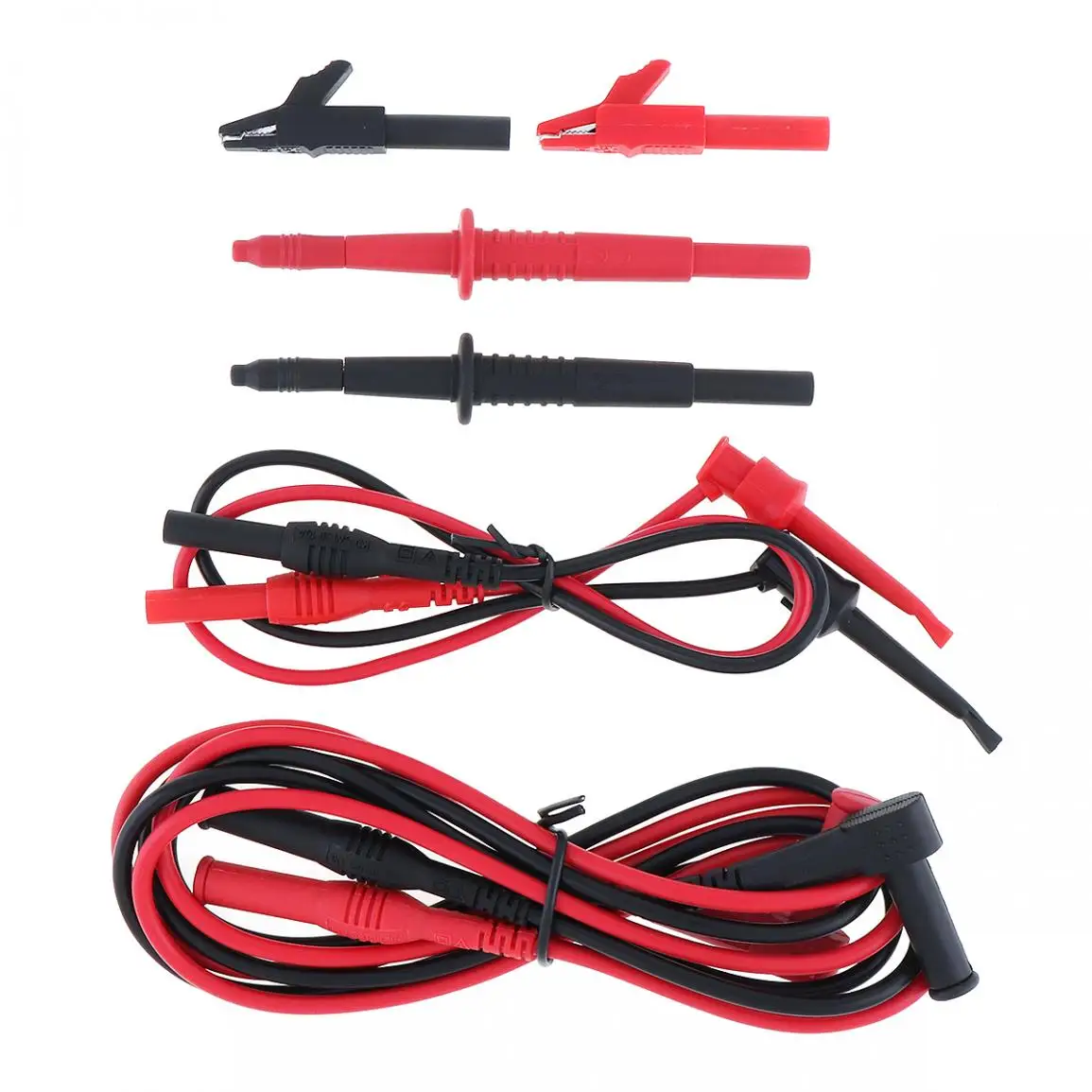 Universal 8in1 PVC 90CM Portable Replaceable Multi-function Multimeter Digital Meter Stick Test Kit Alligator Clips / Probe Hook |