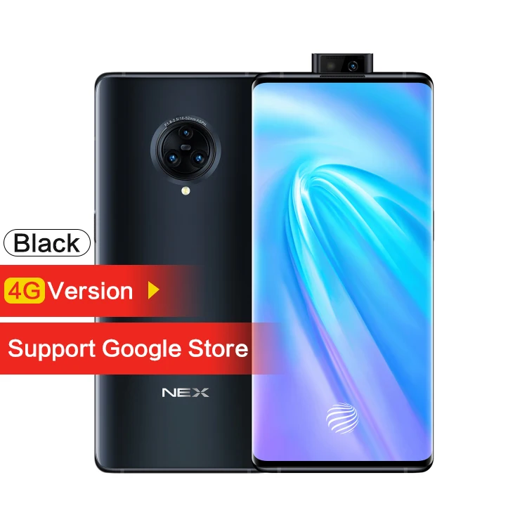 4G Version 8GB 128GB Vivo Nex 3 5G версия глобальная ПЗУ NFC 8 Гб 256 Гб мобильный телефон 64MP+ 13MP+ 13MP 6,8" 1080x2256 P полный экран 44 Вт VOOC смартфон - Цвет: 4G Version 8GB 128GB