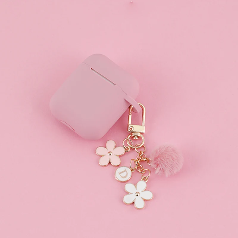 Роскошный чехол в Корейском стиле украшенные цветами для Apple Airpods аксессуары