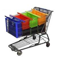 4pcsset shopping cart trolley bags foldable reusable grocery shopping bag eco supermarket bag bolsas shopper torebka bolsa tela
