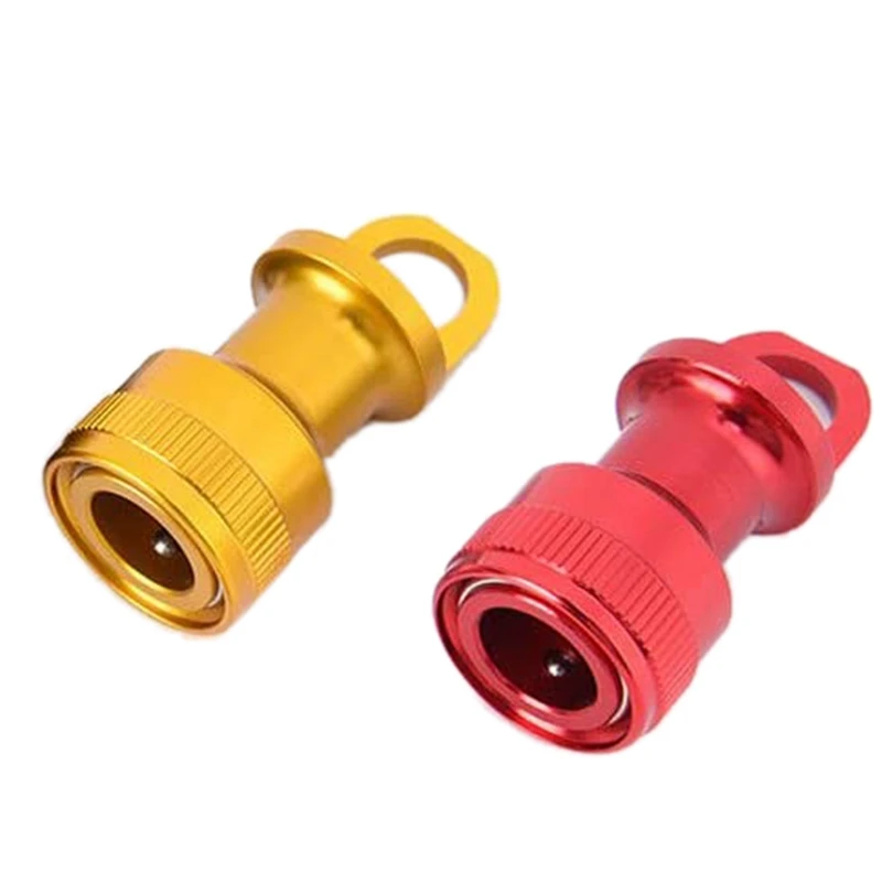 

2x Bike Pedal Quick Release Buckle for Brompton Ultra-Fast MKS Fast Buckle Folding Bike Mounting Seat Gold & Red