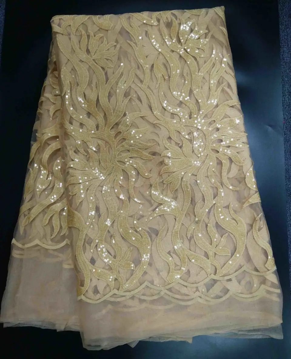 

White Luxury African Sequins Lace Fabric High Quality French Tulle Mesh Lace Fabric For Wedding Party Nigerian Net Lace MQ1557