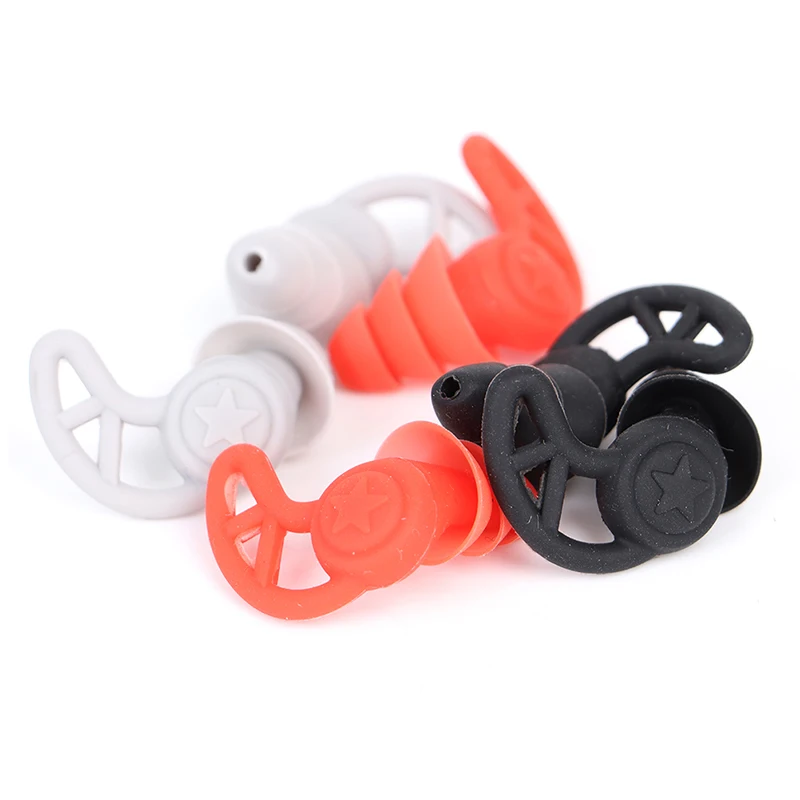 

1 Pair Silicone Earplugs Sleep Anti-Noise Ear Protection Reduction Cancelling