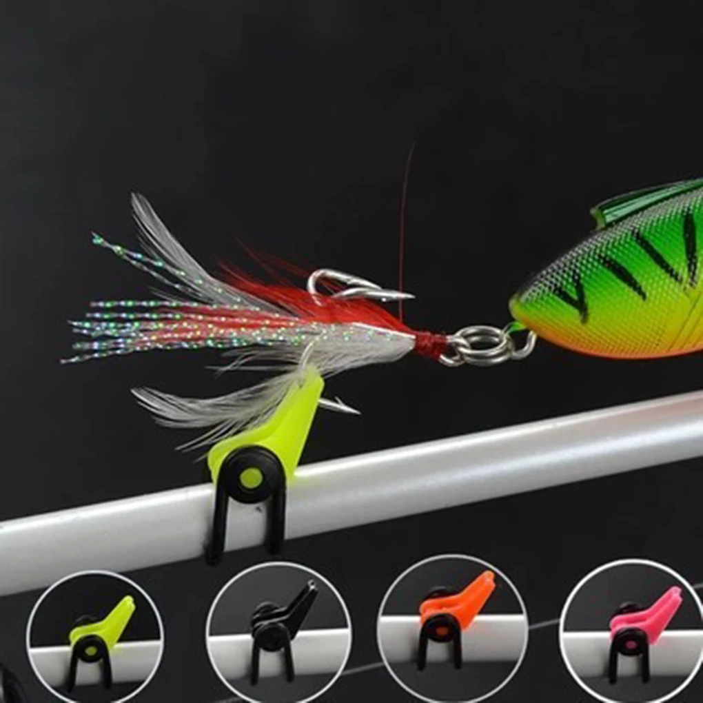 5 шт./лот пластиковый держатель для рыболовных крючков мини-держатель удочки