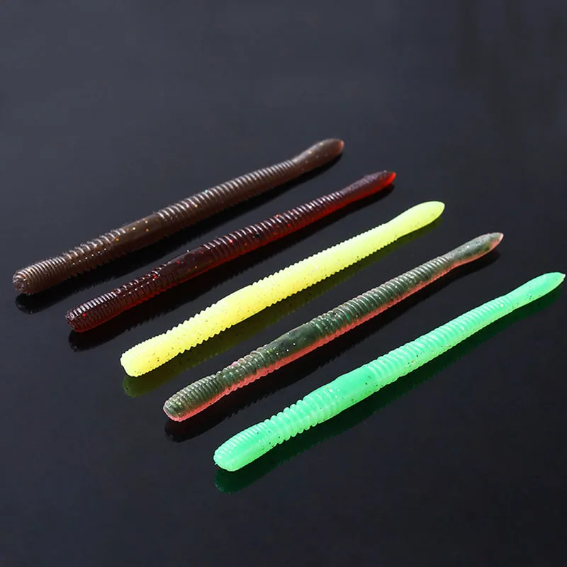 

20 шт./лот Тонущая приманка для рыбной ловли в виде червя 120 мм/3,6 г, мягкая пластиковая приманка, плавающая приманка в виде червя Senko