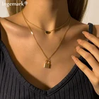 Винтажное многослойное женское ожерелье-чокер с кисточками, золотого цвета, богемное, Модное Длинное Ожерелье-чокер, ювелирные изделия, 2021