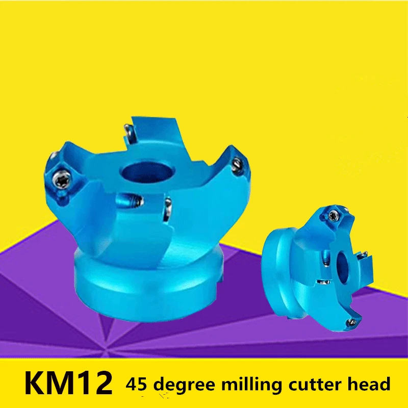 45 угол KM12 лицевая алюминиевая плоскостная головка Концевая фреза Фрезерный
