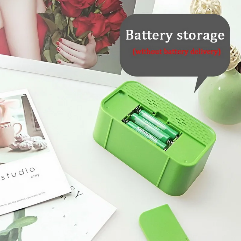 Цифровой будильник с календарем повтора регулируемый звуковой светодиодный