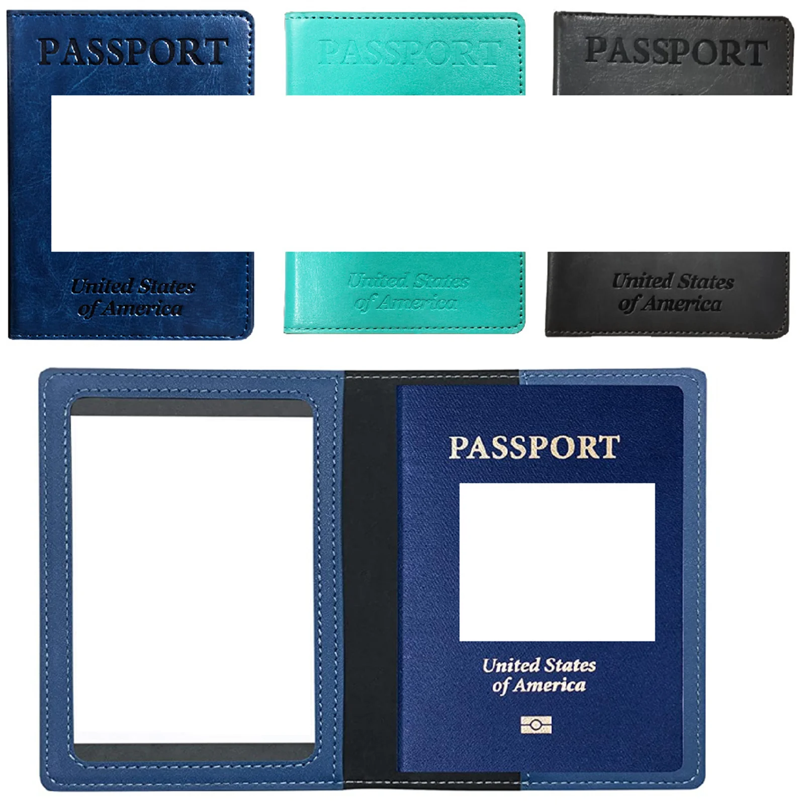 

Креативный Держатель для паспорта из искусственной кожи, портативный многофункциональный винтажный защитный чехол для карт для мужчин и ж...