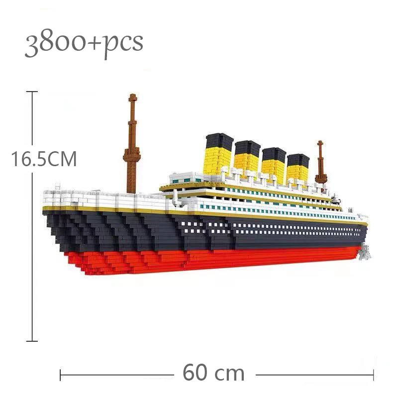 3800 шт. Детский конструктор круизный лайнер|Блочные конструкторы| |