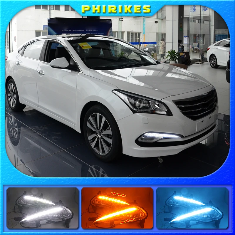 

1Pair For Hyundai MISTRA 2014-2016 LED Daytime Running Light Turning Signal Lamp DRL Day Light Front Bumper Fog Light