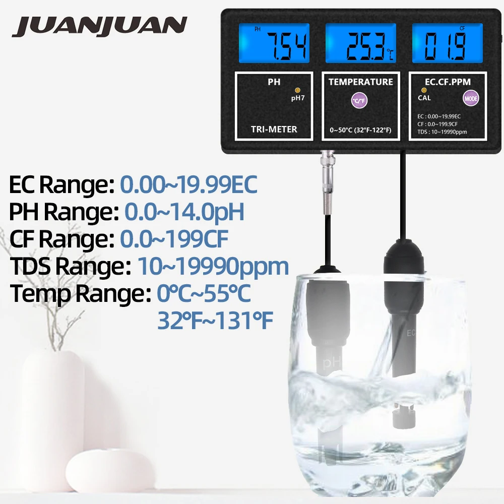 5 в 1 многопараметрический измеритель температуры воды для аквариумов