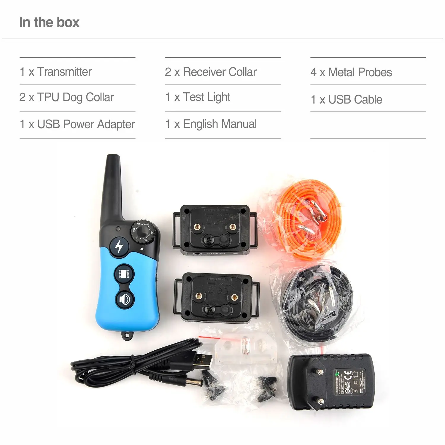 Электрический ошейник для собак с дистанционным управлением 300 м перезаряжаемый