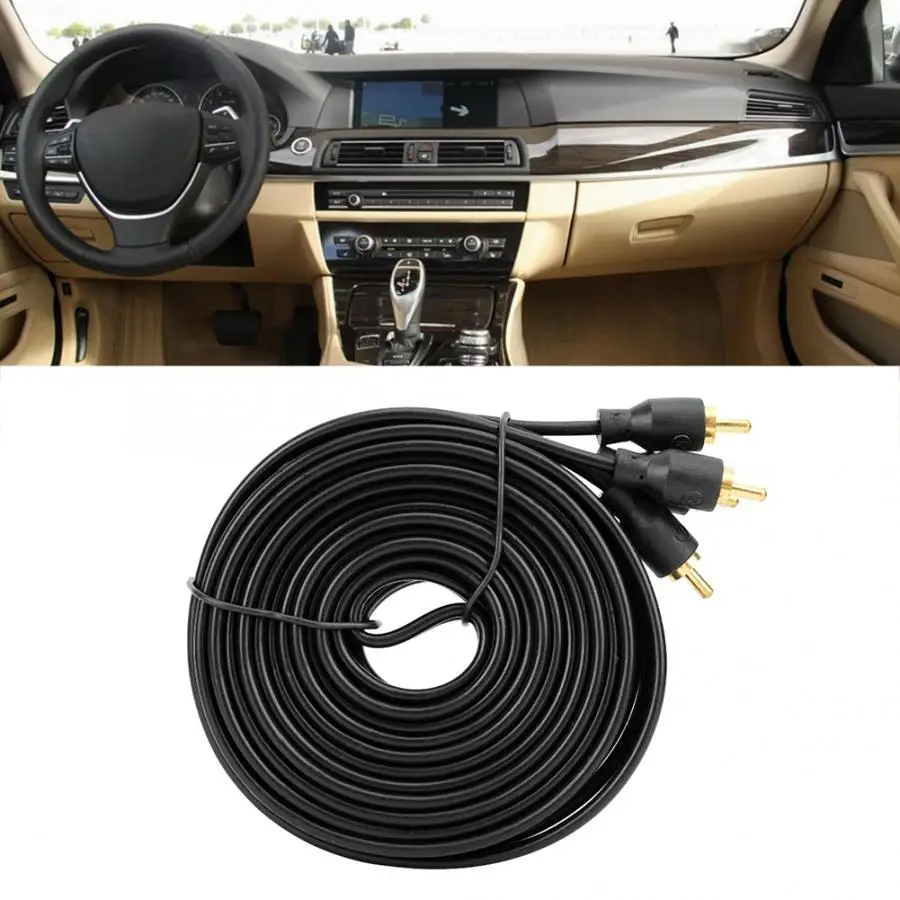 Автомобильные кабели автомобильный аудио кабельный динамик усилитель RCA DVD ТВ