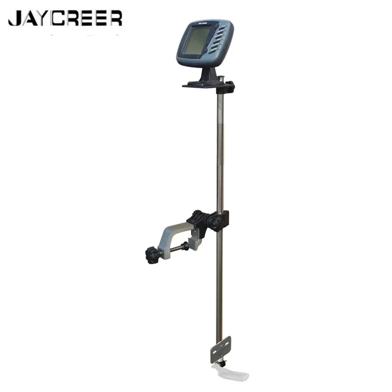 JayCreer Aluminum Portable Boat Kayak Canoe Transducer Bracket And Fishing Finder Mount Quick Removal From Or | Автомобили и