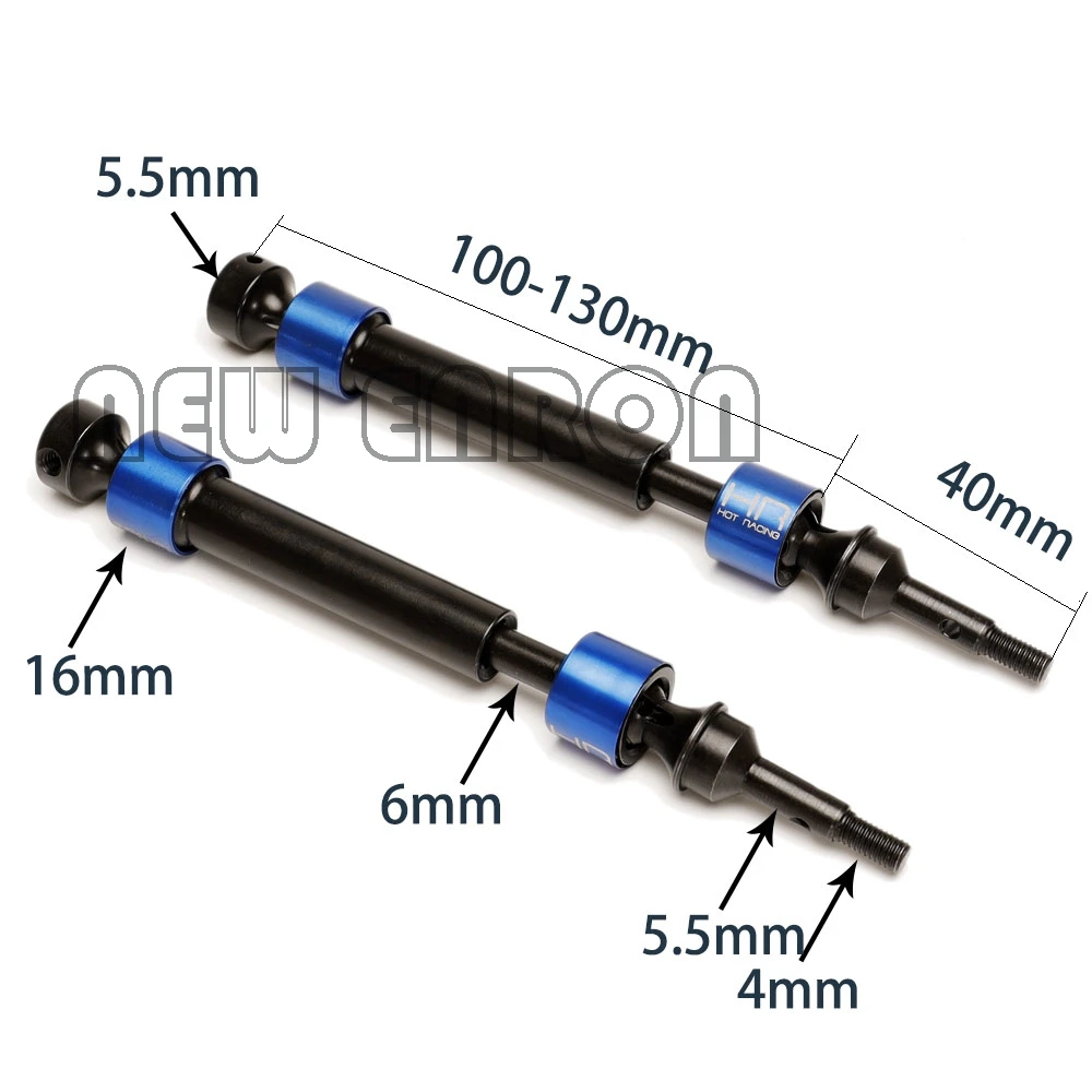 Новый ENRON 2 шт. твердый стальной CVD Свинг Driveshaft Axles Splined 5451X для Traxxas 1/10 E Revo Summit 3