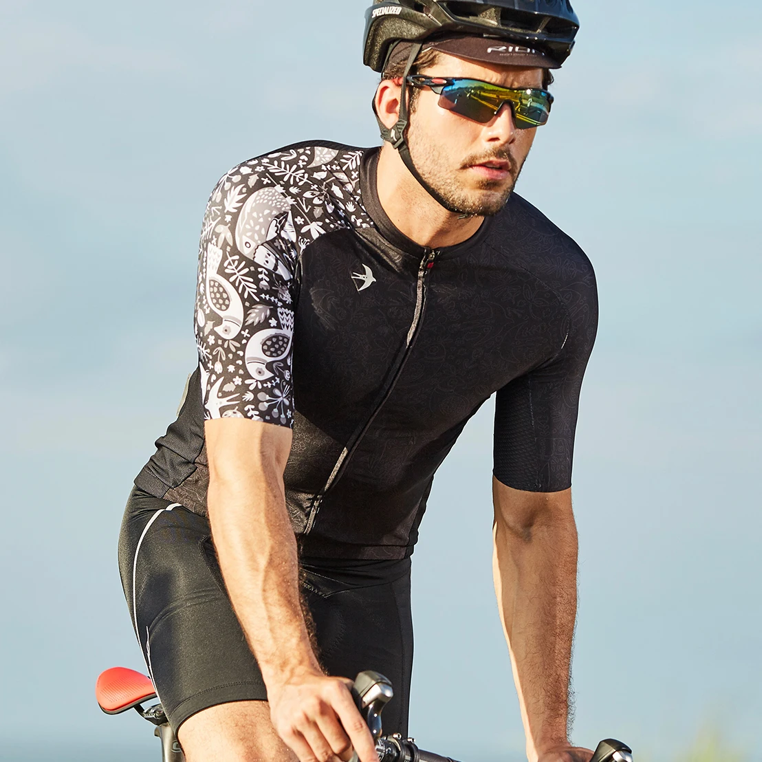 Футболка RION мужская с коротким рукавом Джерси для велоспорта одежда шоссейного