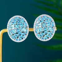 kellybola jewelry fashion sweet romantic high quality zircon geometry earrings womens party daily anniversary accessories