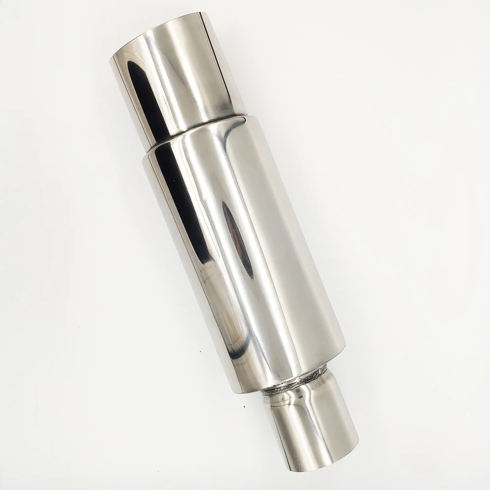 

Universal Car Exhaust Pipe Muffler Tail Pipe High Quality Stainless Steel 304 Length 370mm Interface 51 57 63mm Outlet 89mm