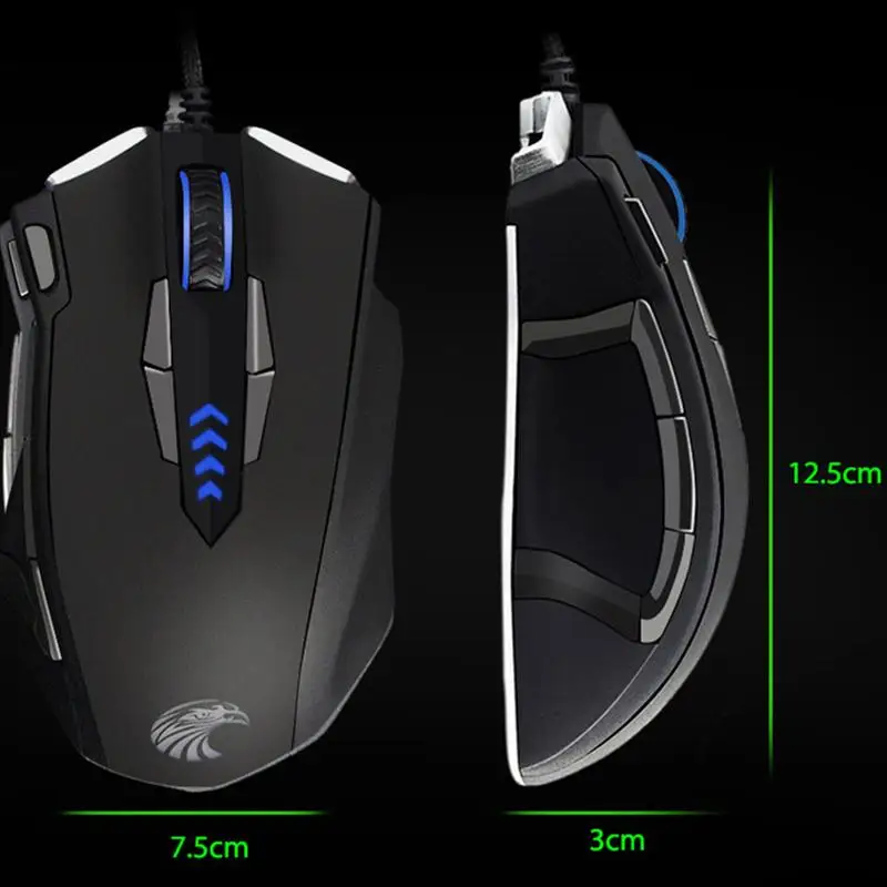 Проводная игровая мышь Z7900 USB коврик отделка с подсветкой тяжелая для ПК