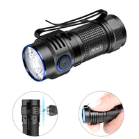 edc powerful led flashlight lantern trustfire mc1 1000 lumen magnetic rechargeable 2a fast usb charging torch with 16340 battery
