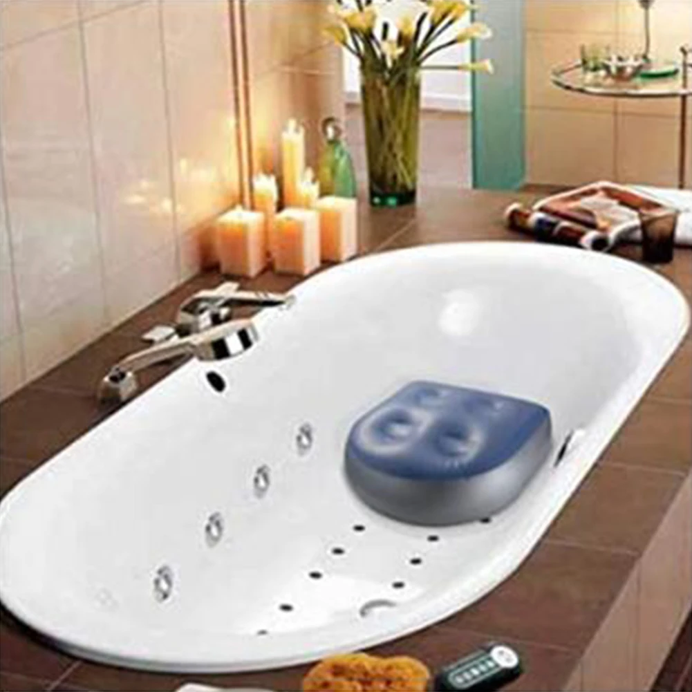 

PVC Massage Spa Booster Seat Pad Set Hot Tub Inflatable Cushion with Suction Cup for Household Bathroom Accessory