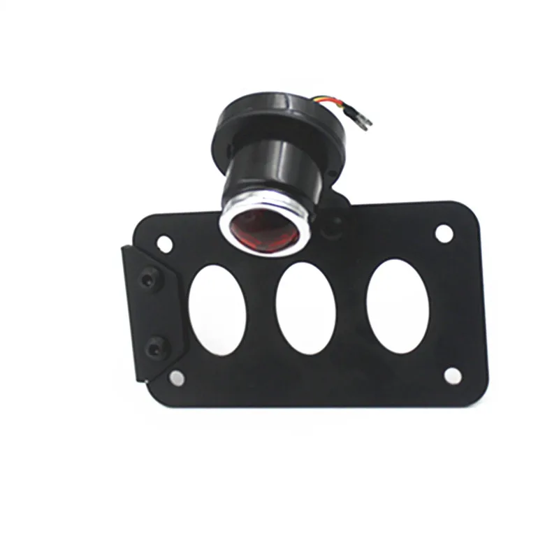 Motorcycle Side Mount License Plate Tail Light Bracket Metric Choppers Dirt BikeDual Sport bike Cruiser Bobber Touring Atv| |