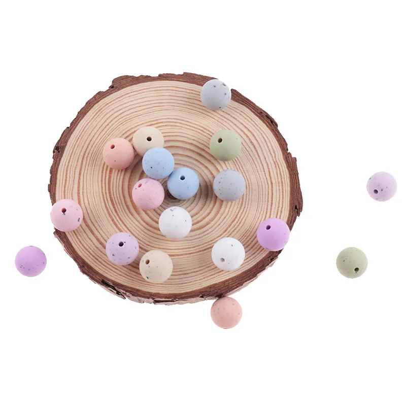 Cuentas redondas de silicona para beb&eacute;, collar de art&iacute;culos para beb&eacute;, accesorios de silicona de grado alimenticio sin BPA, 12mm, 100 piezas-0