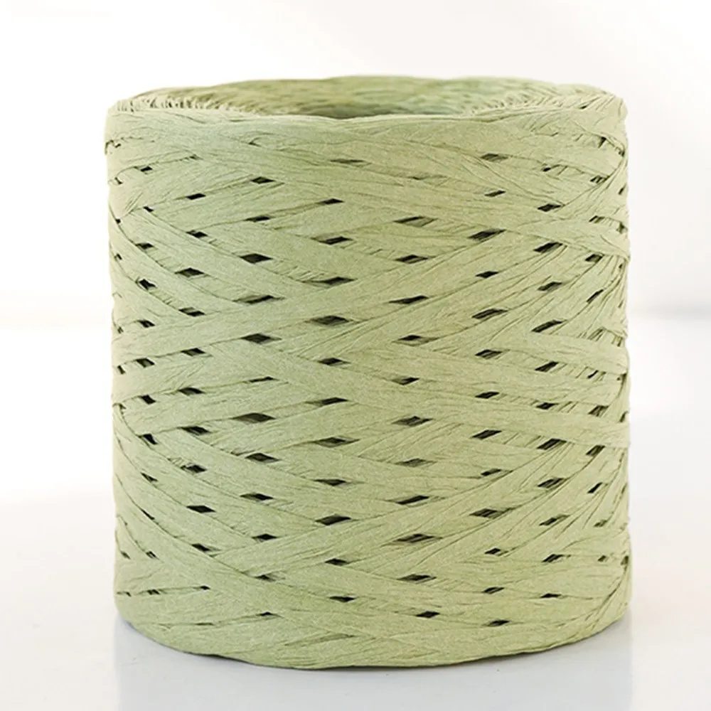Для Diy ручной работы 100% соломенная пряжа из рафии вязки шляпы пряжи сумки подушки