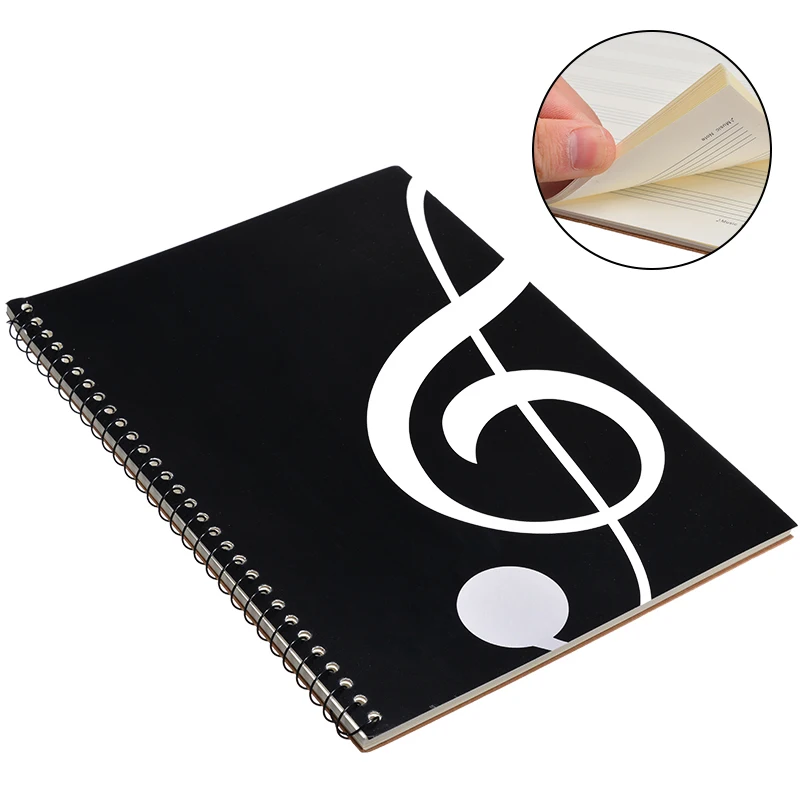 

100 Pages 50 Sheet 4A Five Line Spectrum Staves Exercise Book Music Sheet Notebook Piano Keyboard Accessories