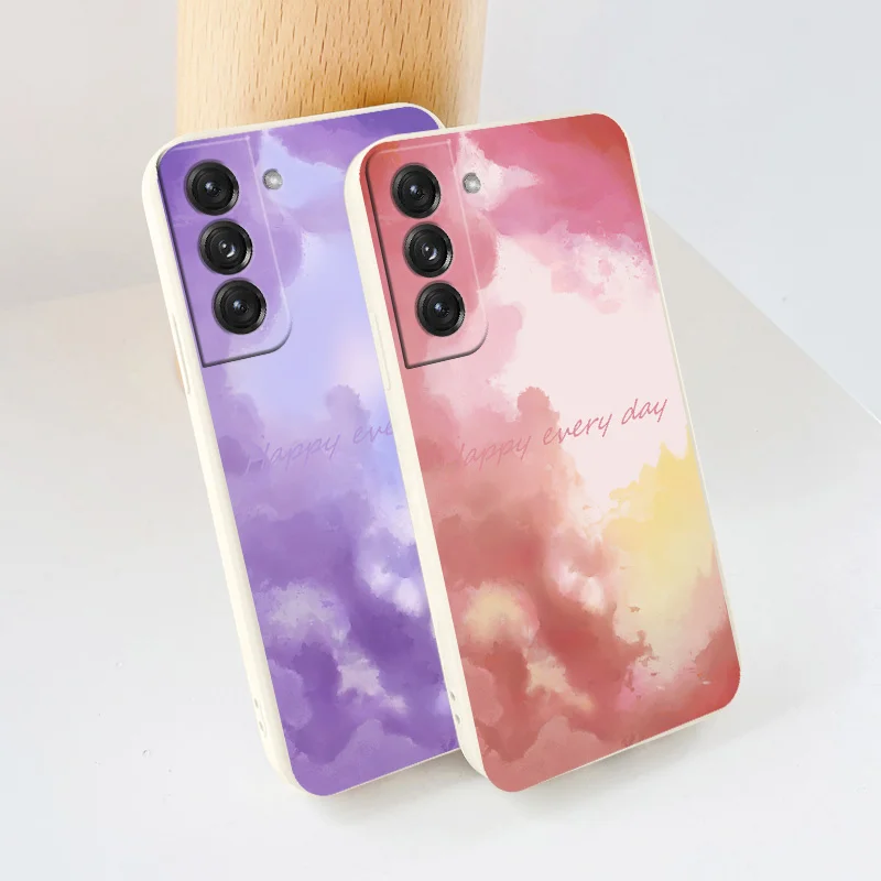 

Purple Clouds Slicone Case ForSamsung Galaxy S21 S20 FE S10 S9 Ultra Plus S10e Note 20 ultra 10 9 Plus Shockproof Phone Case
