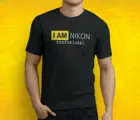 Новая популярная профессиональная Мужская черная футболка для фотосъемки Nikon S 3Xl