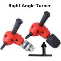 1 pc 90 degree electric drill right angle turner extension accessories corner three jaw chuck narrow space maintenance tool